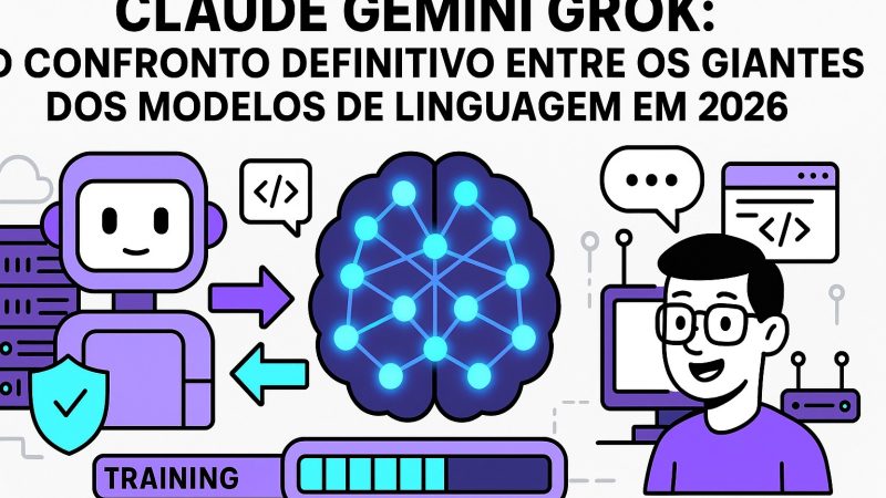 Claude Gemini Grok: O Confronto Definitivo Entre os Gigantes dos Modelos de Linguagem em 2026