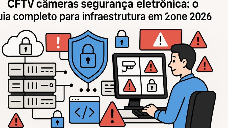 CFTV câmeras segurança eletrônica: o guia completo para infraestrutura corporativa em 2026