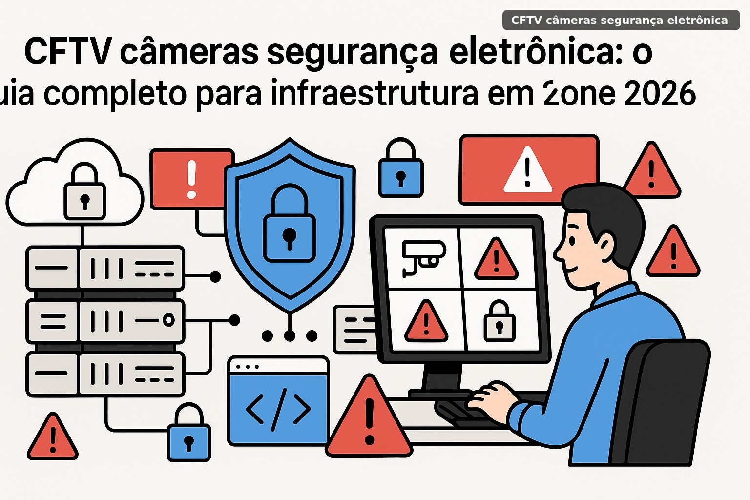 CFTV câmeras segurança eletrônica: o guia completo para infraestrutura corporativa em 2026