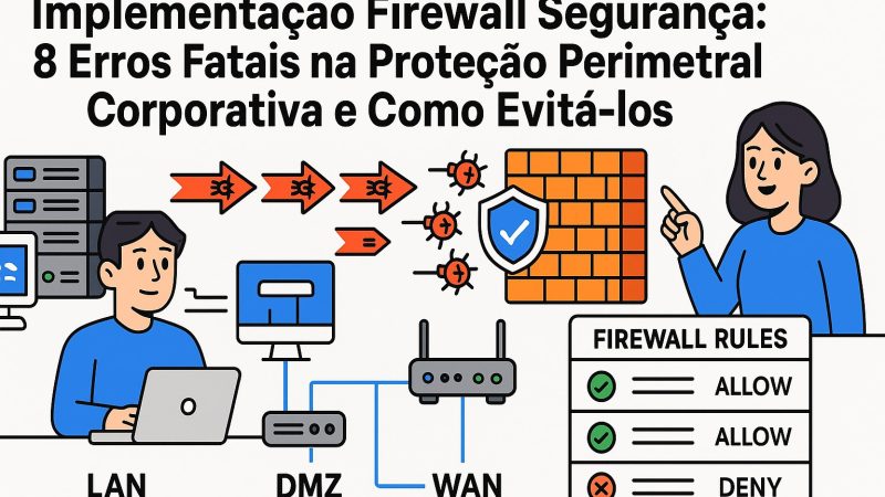 Implementação Firewall Segurança: 8 Erros Fatais na Proteção Perimetral Corporativa e Como Evitá-los