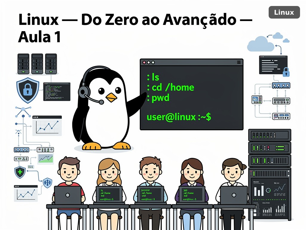 Aula 1: O que é Linux — história, filosofia e por que usar open source