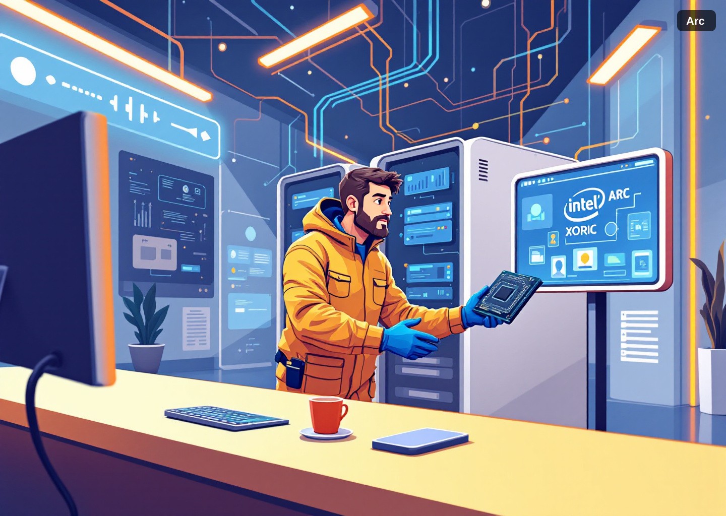Intel Arc IA: Battlemage, NPU e Gaudi 3 Aceleram a Inferência Local e Corporativa