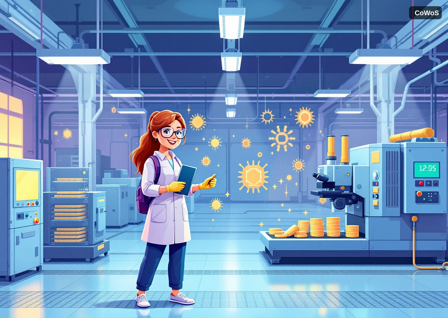 TSMC CoWoS chips de IA: 98% de yield e plano até 14x reticle