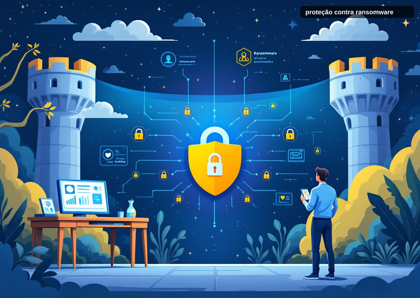 Proteção contra ransomware: defesa em camadas com backup e segmentação