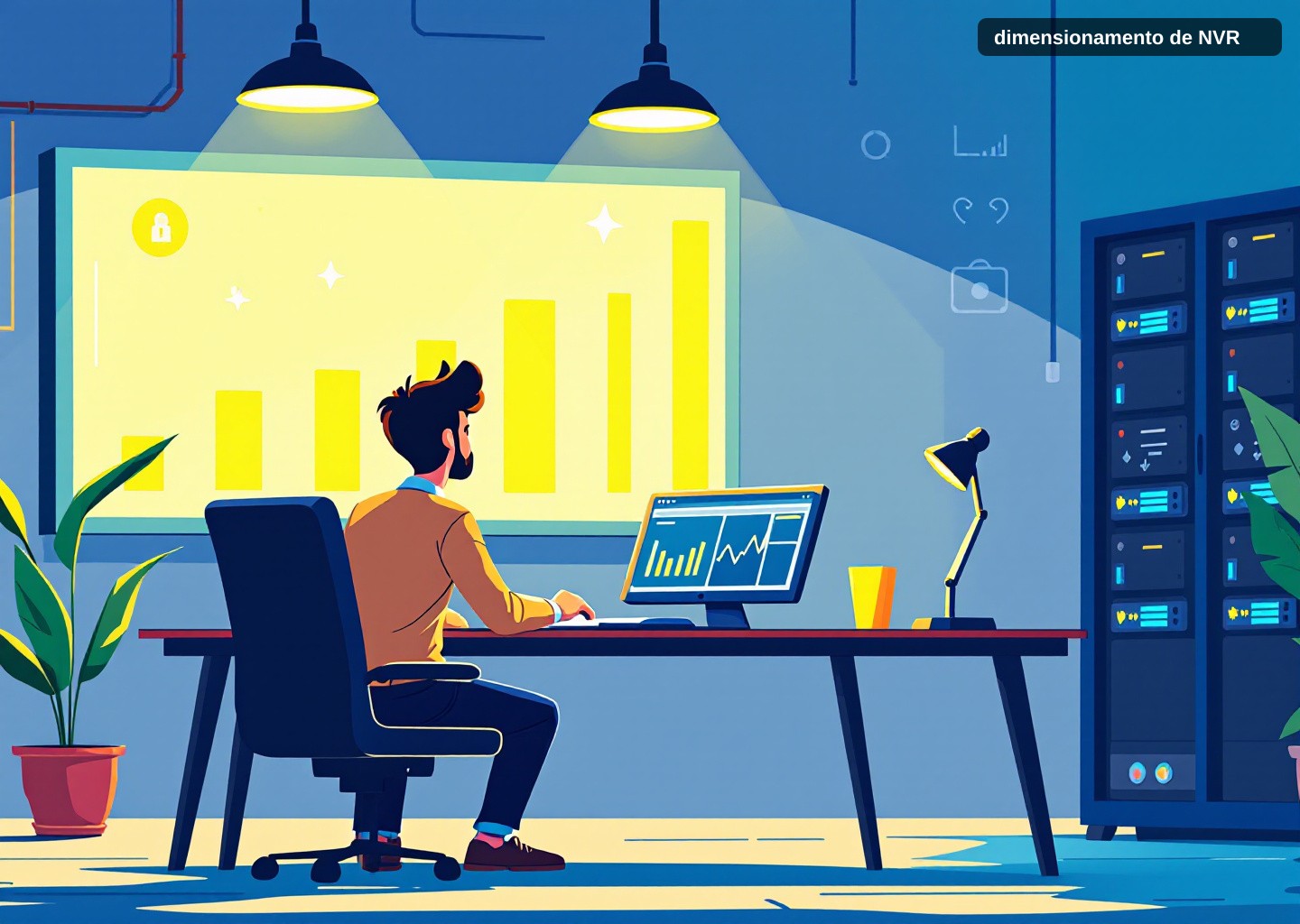 Dimensionamento de NVR: Quanto Armazenamento Sua Gravação Precisa?