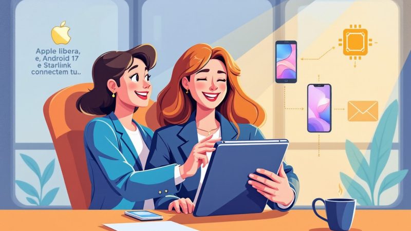 Resumo de celulares e tablets (12/10): Apple lidera, Android 17 avança, Starlink no celular