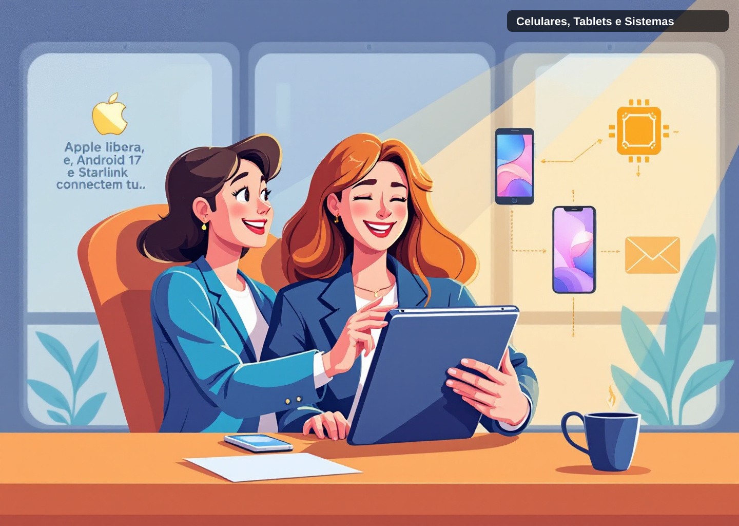 Resumo de celulares e tablets (12/10): Apple lidera, Android 17 avança, Starlink no celular