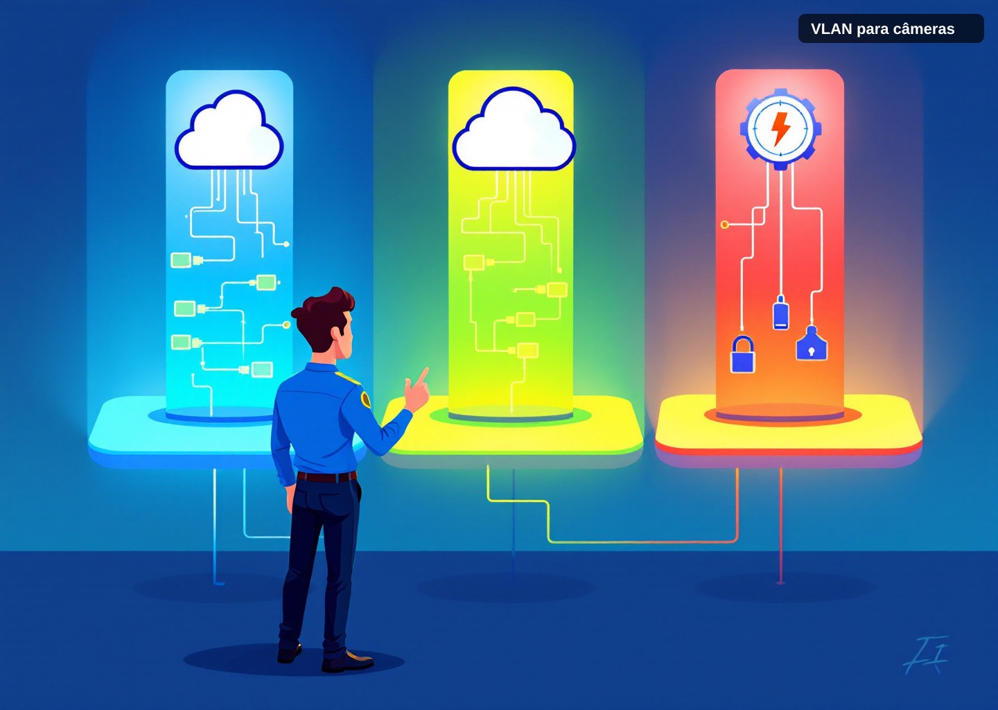 VLAN para câmeras: como separar câmeras, servidores e usuários